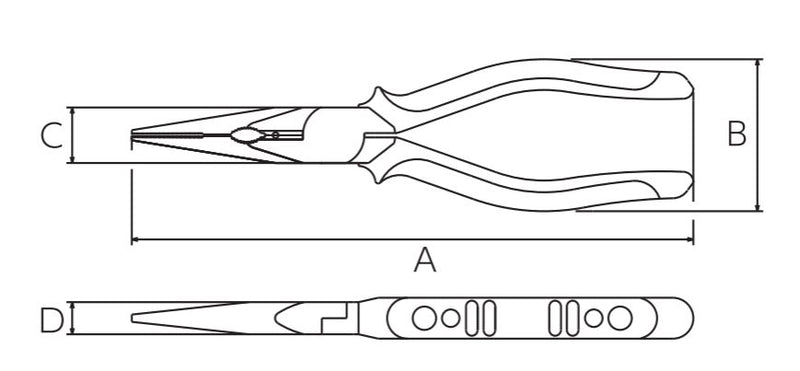 【メール便対応】ビクター（VICTOR）　VICTOR PLUS+ ラジオペンチ（皮ムキ穴付） 150mmサイズ　【品番：ZR70-150】