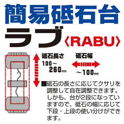 ナニワ研磨工業　簡易砥石台 ラブ〈RABU〉　【品番：NP-1901】