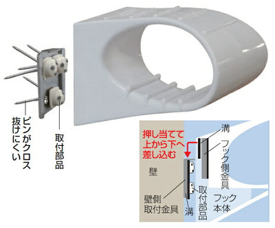 ノムラテック　快適便利 物掛けピンフックIII　【品番：N-3325】